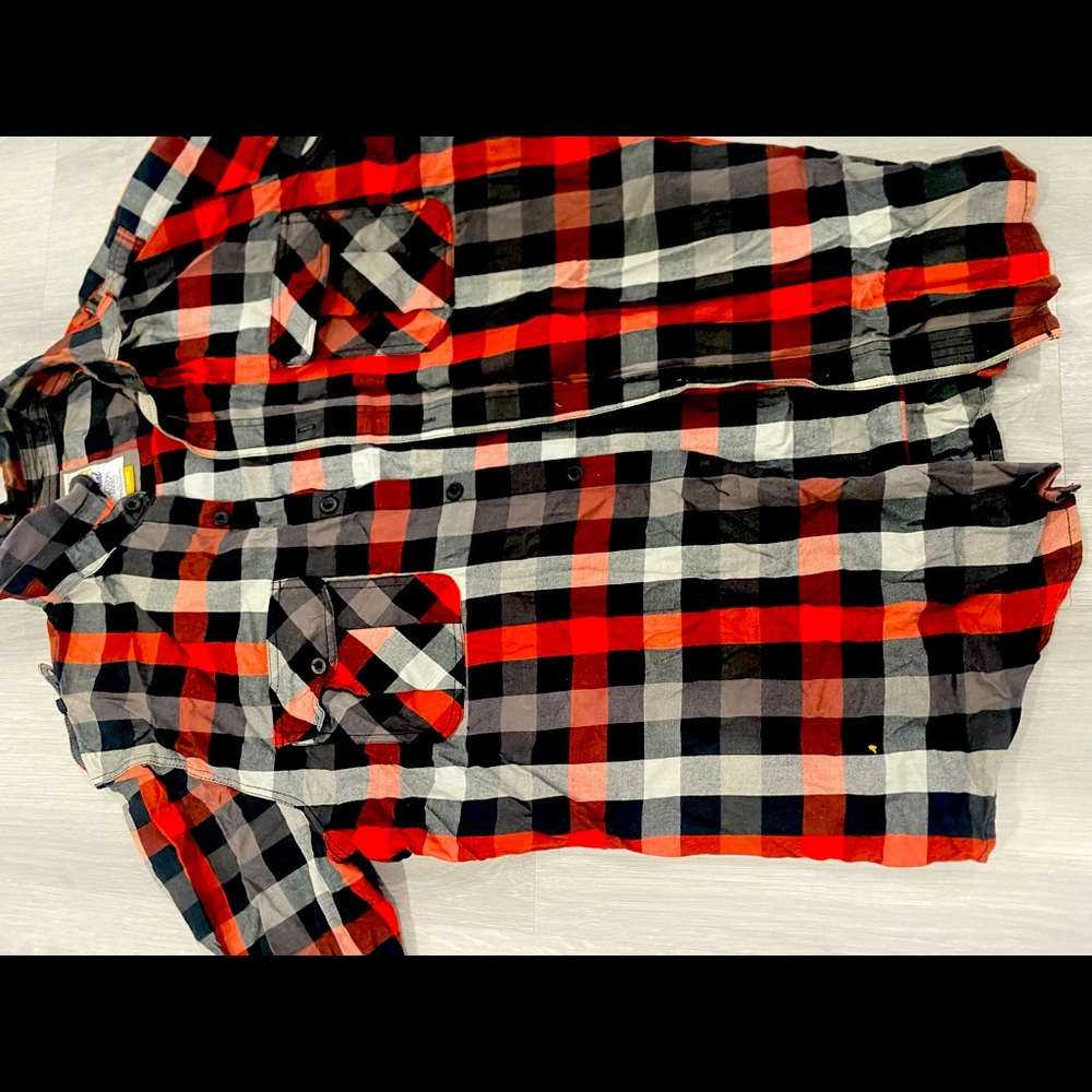 Striped button down